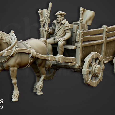 Image of The Gold Wagon - Highlands Miniatures