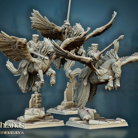 Image of Pegasus Knights - Highlands Miniatures