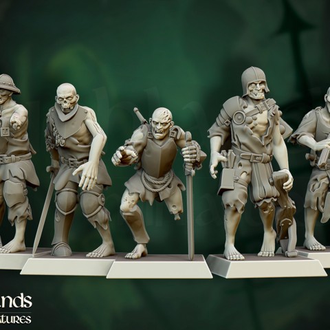 Image of Zombie Warriors - Highlands Miniatures