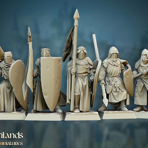 Image of Crusaders Core Unit - Highlands Miniatures