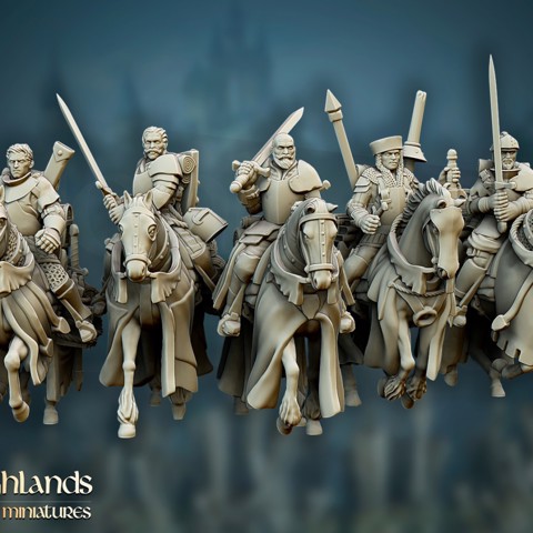 Image of Questing Knights Core Unit - Highlands Miniatures