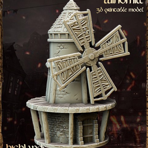 Image of Medieval Windmill - Highlands Miniatures