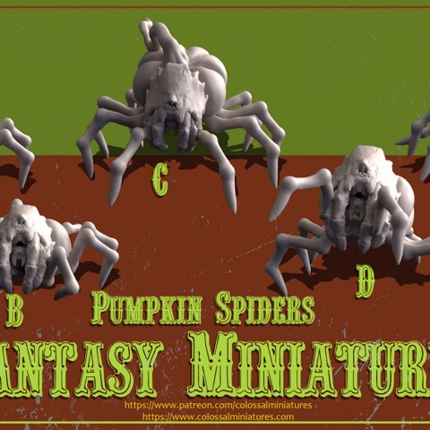 Image of Fantasy Series 15 Bundle, Pumpkins Spiders - PRE-SUPPORTED