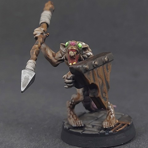 Image of Ratfolk A - Spear 05, Pre-Supported