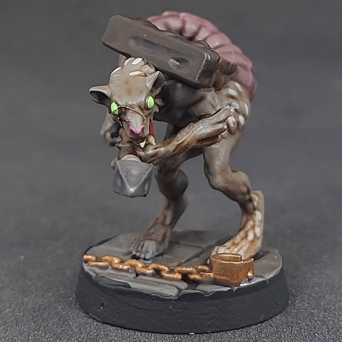 Image of Ratfolk A - Spear 04, Pre-Supported