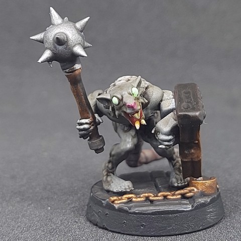 Image of Ratfolk A - Mace 05, Pre-Supported