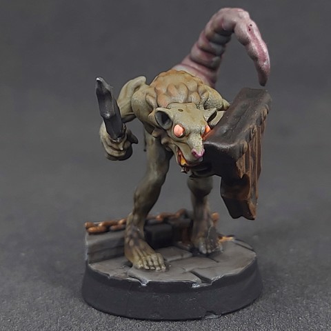 Image of Ratfolk A - Dagger 03,  Pre-Supported