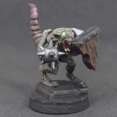 Image of Ratfolk A - Mace 02, Pre-Supported