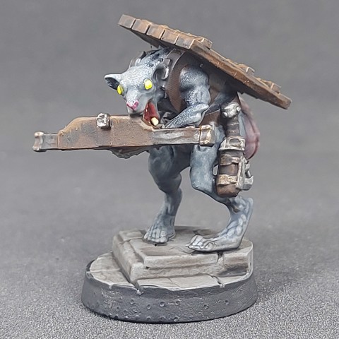 Image of Ratfolk A - Crossbow 03, Pre-Supported