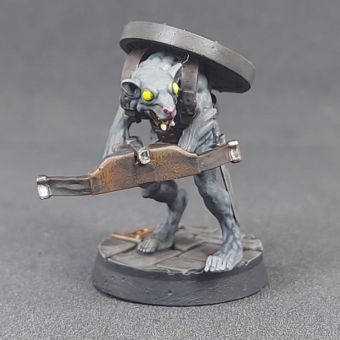 Image of Ratfolk A - Crossbow02, Pre-Supported