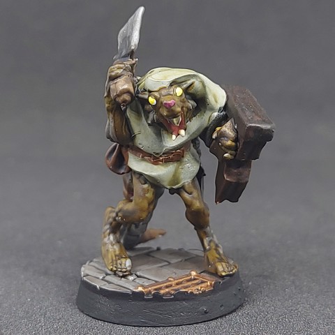 Image of Ratfolk - Cleaver 04, Pre-Supported