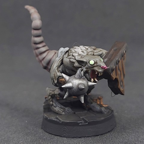 Image of Ratfolk A - Mace 01, Pre-Supported