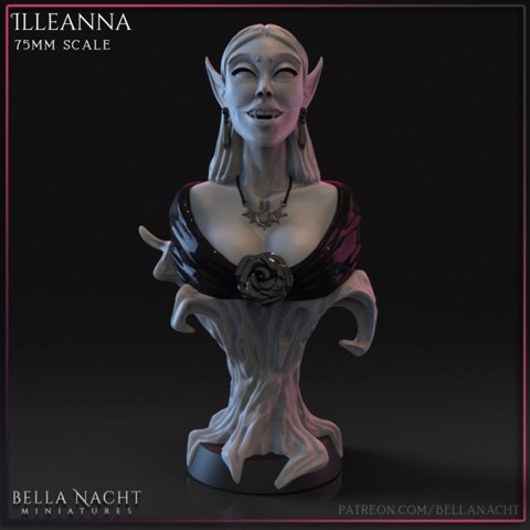 Image of Illeanna Bust | Vampire | Pre Supported - 75mm