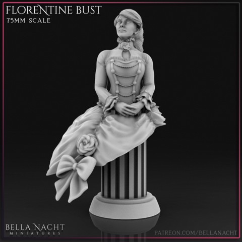 Image of Florentine Bust | Aristocrat | PreSupported - 75mm