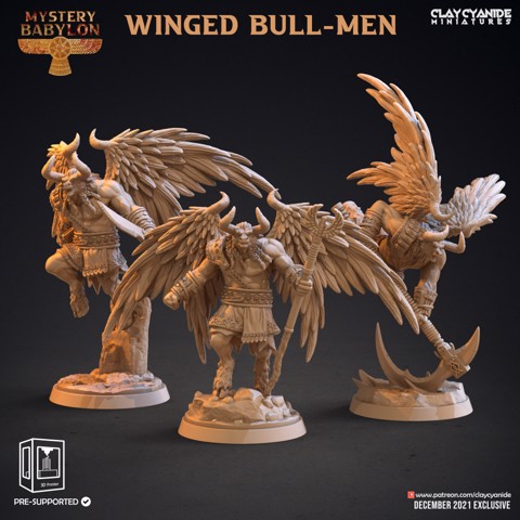 Image of Winged Bull-men
