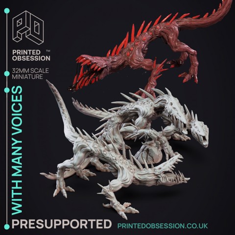 Image of With Many Voices (3 Models) - SCP "The D&D Incursion - PRESUPPORTED - 32mm Scale