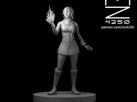 Image of Human Female Fire Sorceress 3