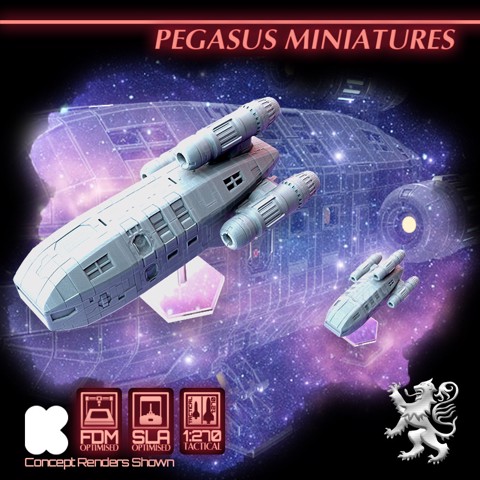 Image of Pegasus Starship Miniatures