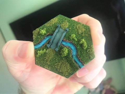 Image of Wargaming Hex Tiles / Mighty Empires - River Tiles Set