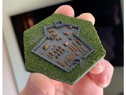 Image of Wargaming Hex Tiles / Mighty Empires - Buildings Tile Set