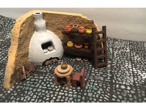 Image of Pottery Kiln with Accessories