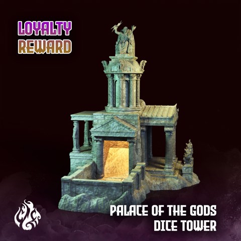 Image of Palace of the Gods Dice Tower - September Loyalty Reward