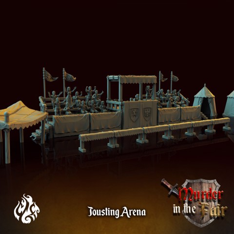 Image of Jousting Arena - FDM & Resin Supported