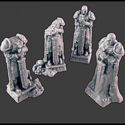 Image of Ancient Statues / Ruins [Support-free]