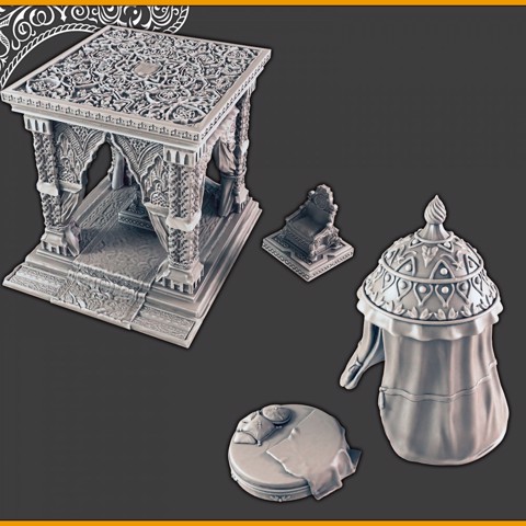 Image of Sultan's Throne and Bed [Support-free]