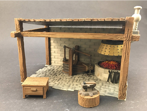 Image of Blacksmith Shop for 28mm miniatures gaming