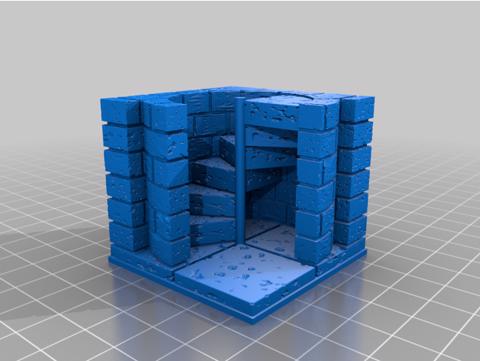 Image of OpenForge 2.0 Cut Stone Spiral Stairs