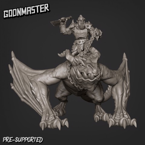 Image of Orc Prowler Dragon Rider / Prowler Dragon