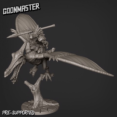 Image of Pterodactyl Flying Mount And Rider