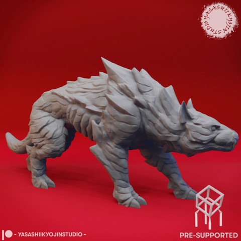 Image of Hellhound - Tabletop Miniature (Pre-Supported)