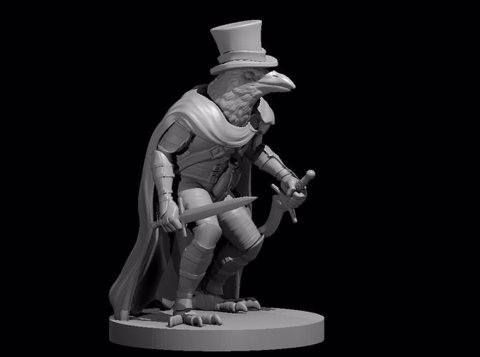 Image of Kenku Rogue with Top Hat