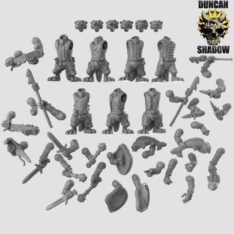 Image of Otter folk Multipart Kit (pre supported)