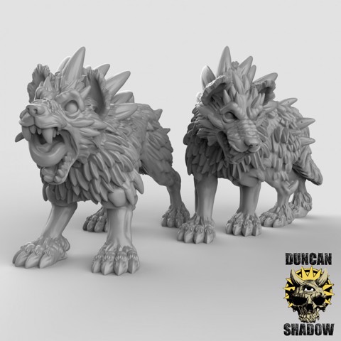 Image of Dire Wolves (pre supported)