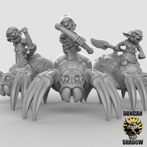 Image of Goblin Spider Riders (Pre Supported)