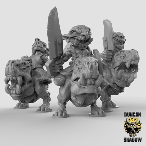 Image of Goblin Hound Riders (pre supported)