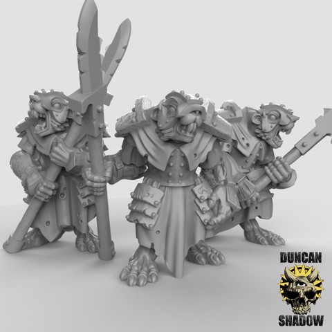 Image of Armoured Ratfolk (Pre Supported)