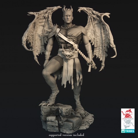 Image of Dark Prince of Demons (2 inch/50 mm base, 2+ inch/60 mm height miniature)