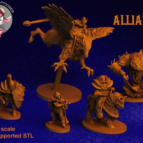 Image of Alliance army - 28 mm miniatures 3D print models