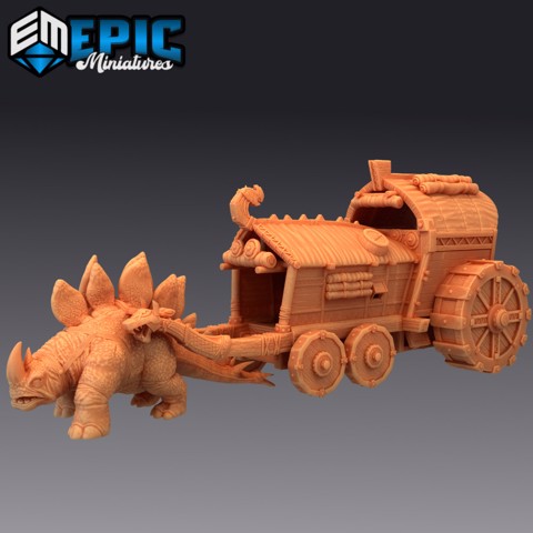 Image of War Wagon & Thunder Dinosaur / Orc Heavy Transporter