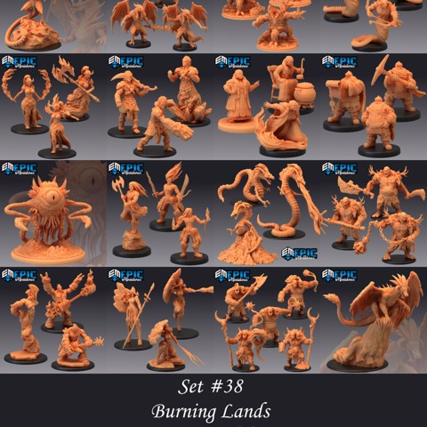 Image of Burning Lands Set / Fire & Volcano Encounter / Pre-Supported