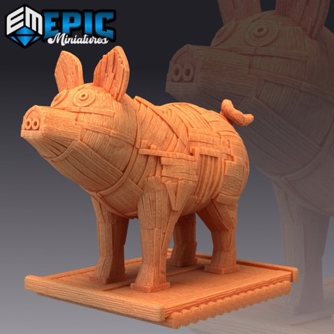 Image of Trojan Pig / Huge Wooden Trophy Trap / Playable Interior
