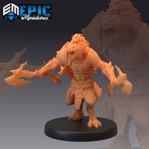 Image of Gnoll Tribe Warrior Axes / Hyena Hybrid / Classic Creature
