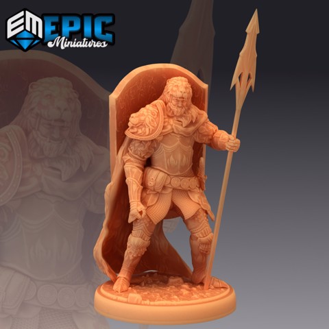 Image of Heracles Knight Spear / Lion Paladin / Hercules Warrior / Half God Champion
