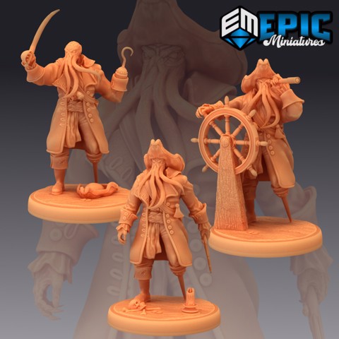 Image of Captain Ahathid Set / Mind Eater Pirate / Monster Ahab Collection