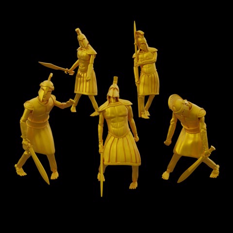 Image of Undead Greek Warriors (5 Pieces)