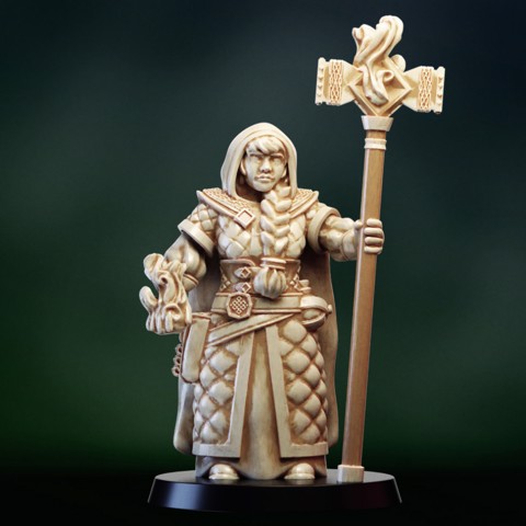 Image of Dwarf girl mage priest